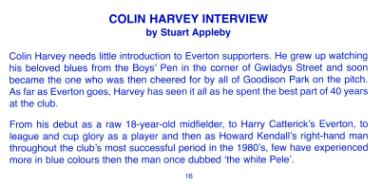 Colin Harvey Interview